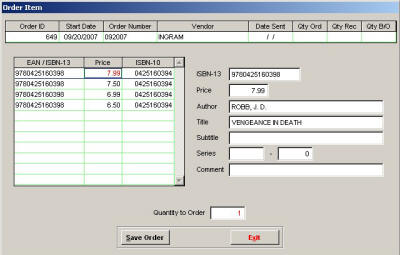 Orders - Update/Order Book