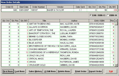 Orders - View Order Details