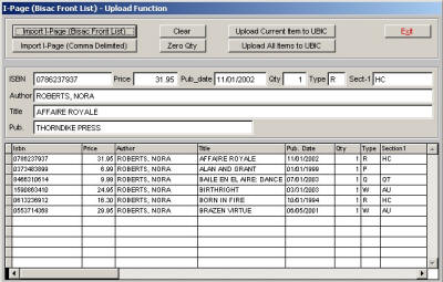 Importing - i-Page Upload Function